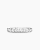 DY Eden Eternity Band Ring in Platinum with Oval Diamonds, 3.5mm